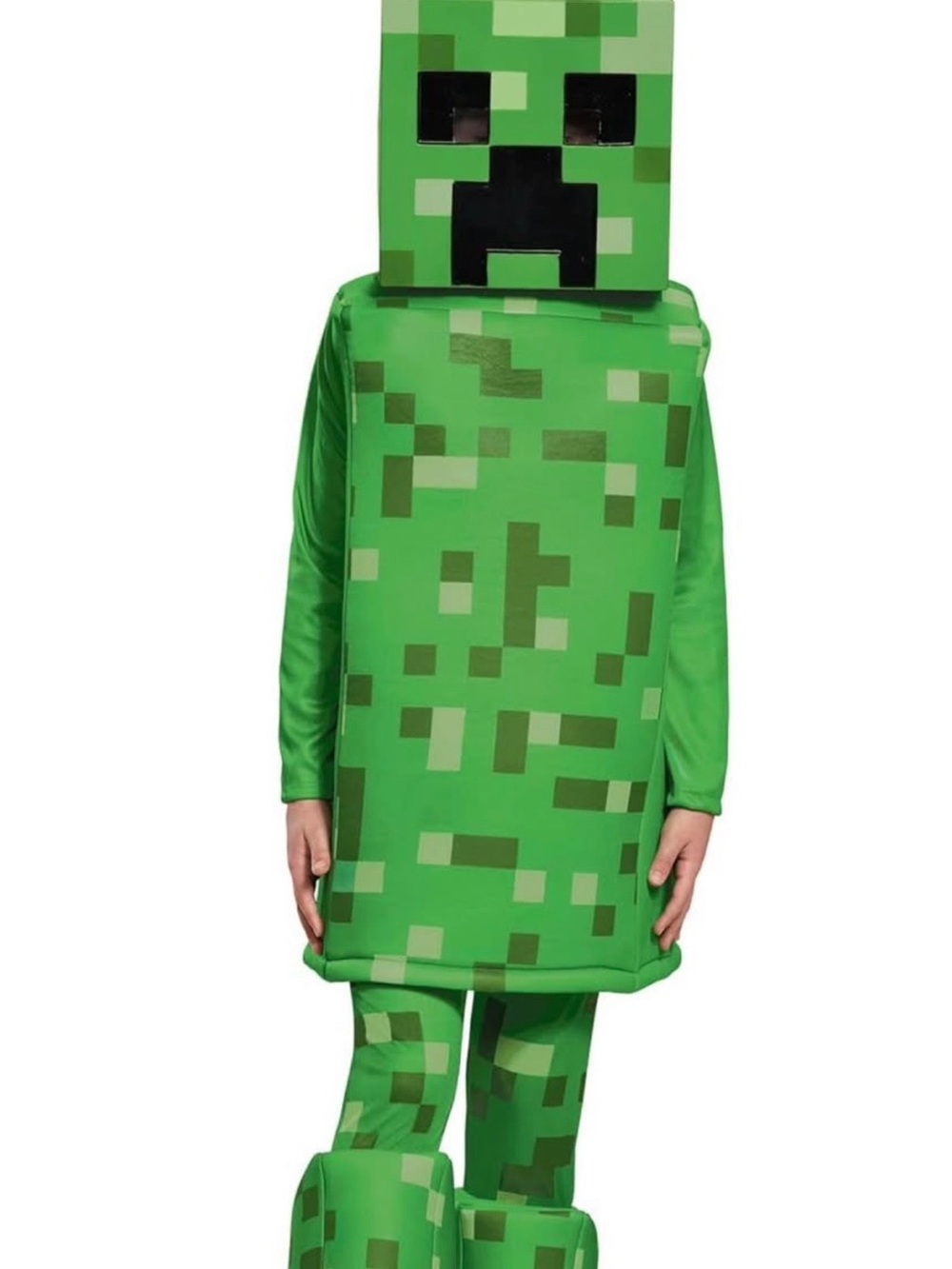 Disguise Minecraft Creeper Prestige Child Costume Boys 5T Green & Black